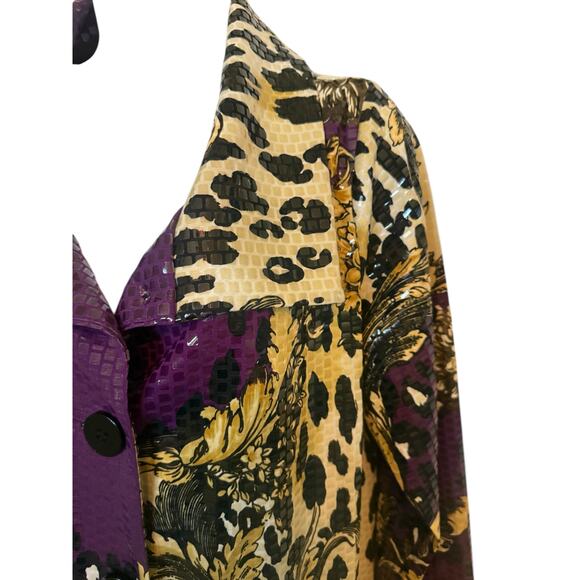 Vintage Simonton Says Designed by George Simonton Shiny Button Down Blouse M - Picture 6 of 16